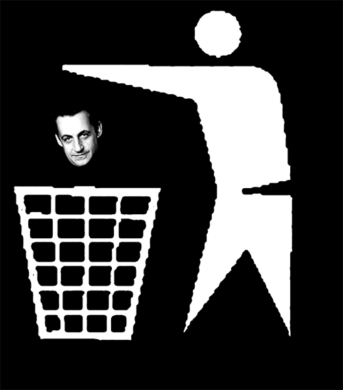 null Les ordures à la poubelle
